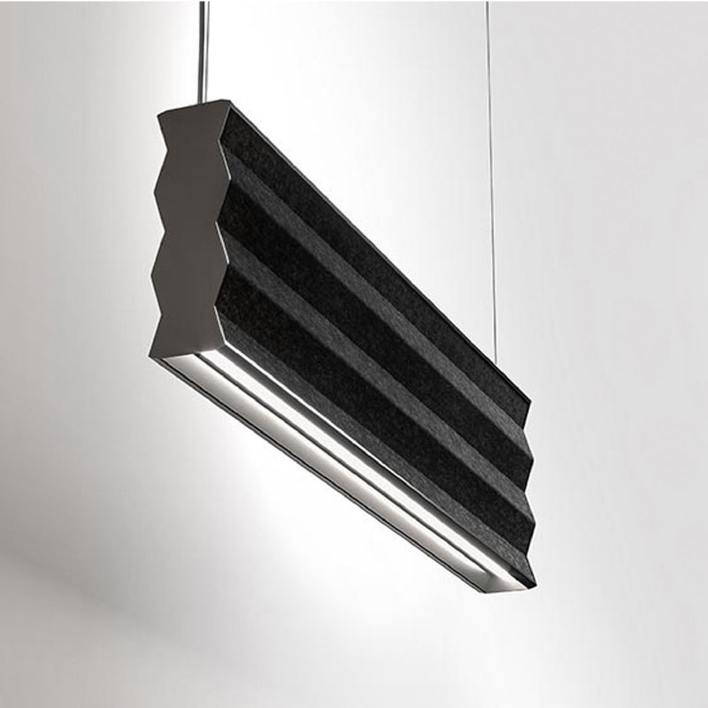 Zig Zag Acoustic Ceiling Light by Zaneen Shop - A Rectangle shape light fixture